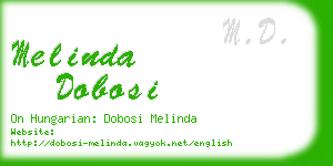 melinda dobosi business card